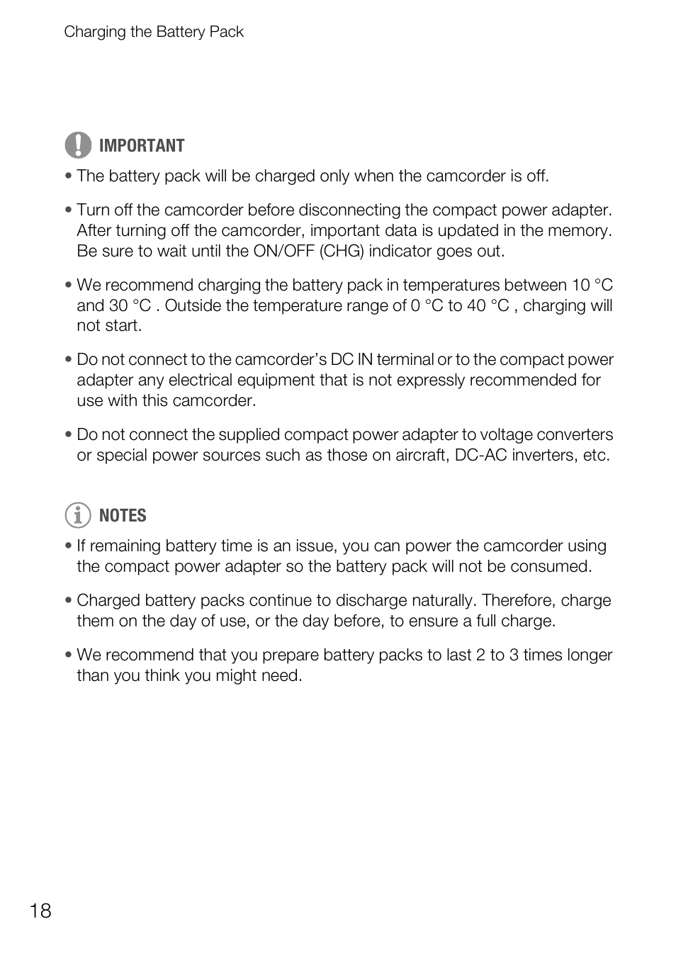 Canon Digital Video Camcorder FS200 User Manual | Page 18 / 50