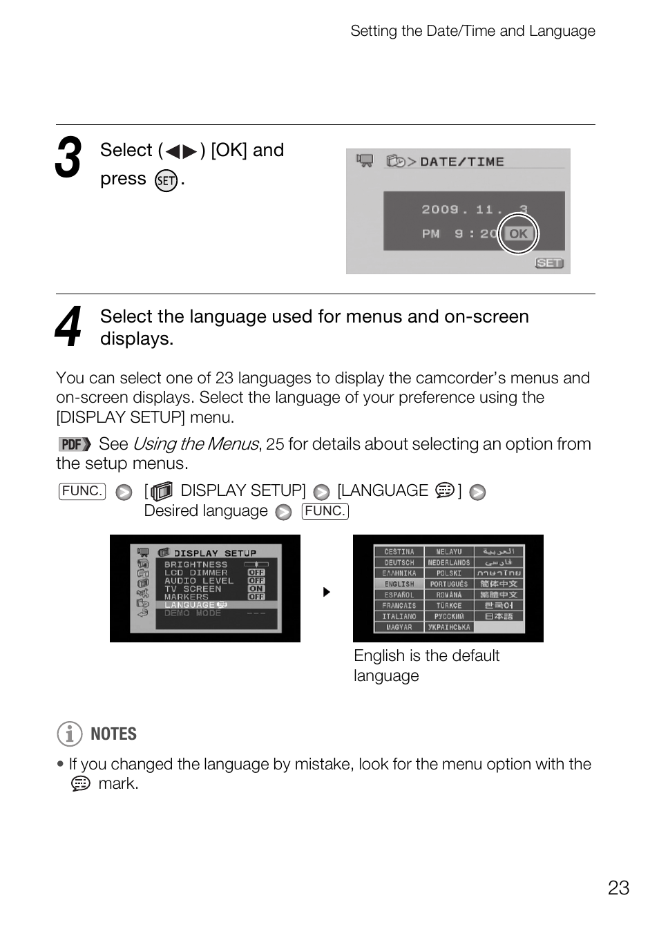 Canon Digital Video Camcorder FS200 User Manual | Page 23 / 50