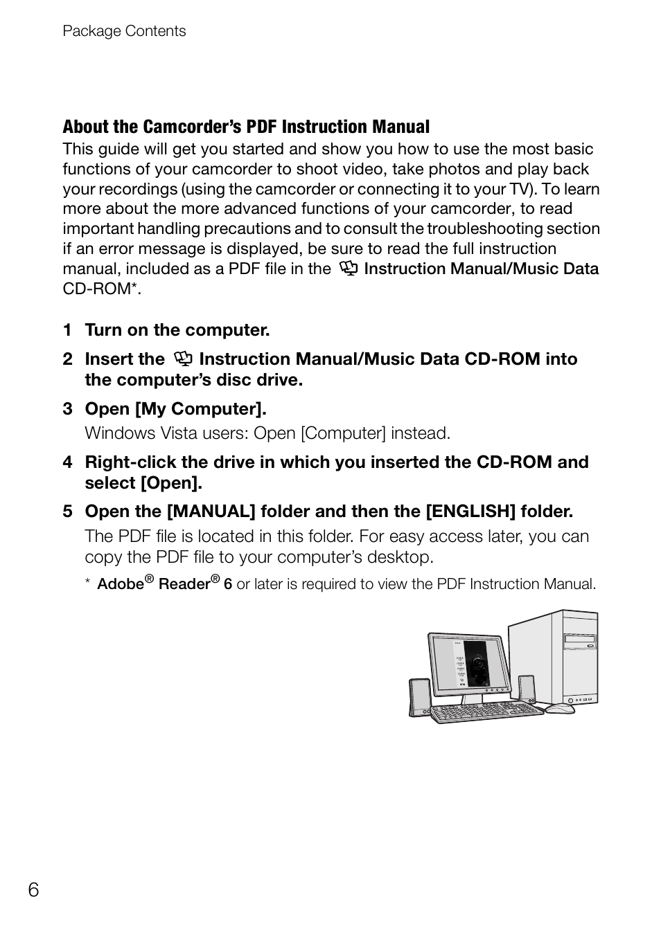 Canon Digital Video Camcorder FS200 User Manual | Page 6 / 50