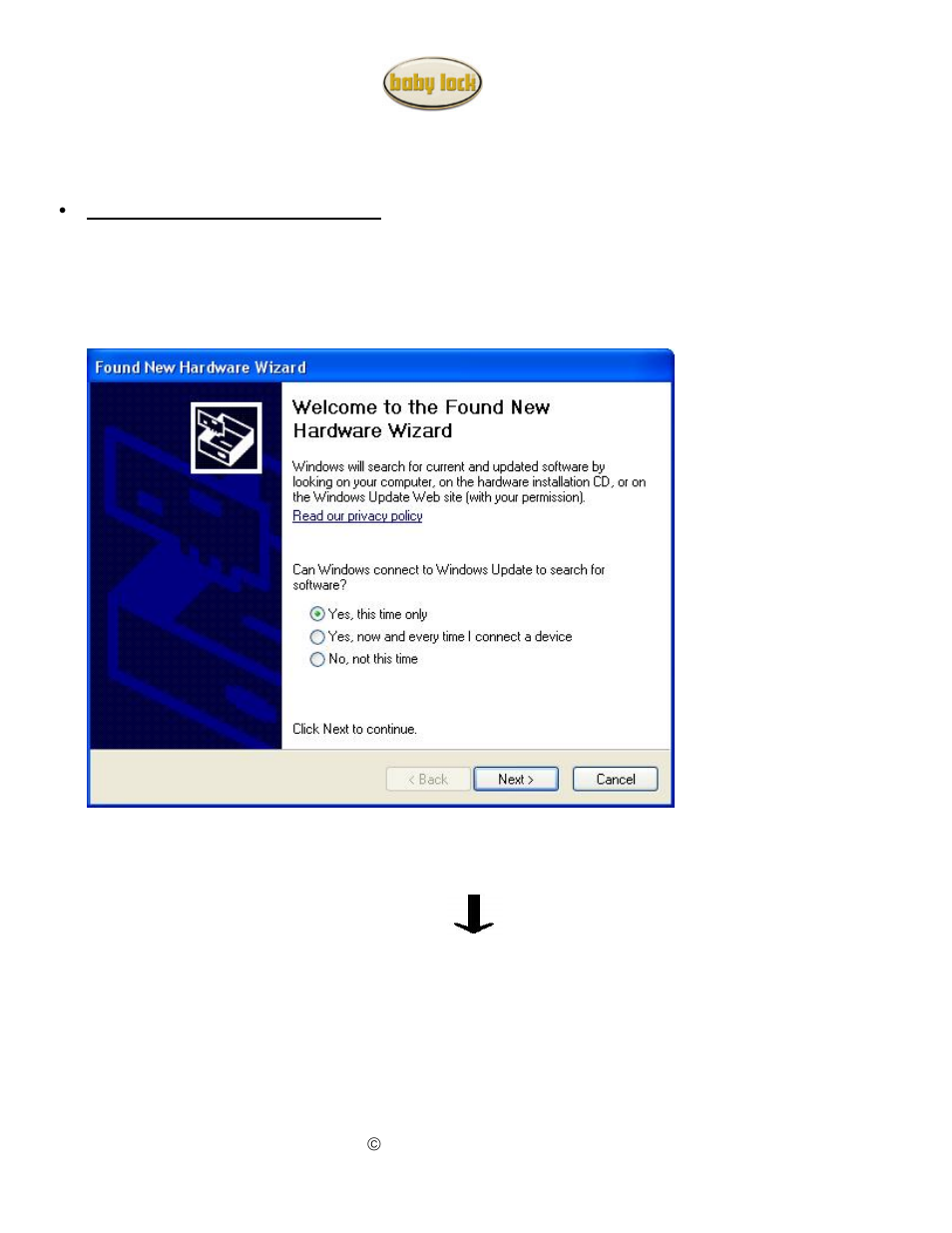 Baby Lock Palette PTS (ф) Ver.1.07 Update for Windows XP/2000 User Manual | Page 4 / 8