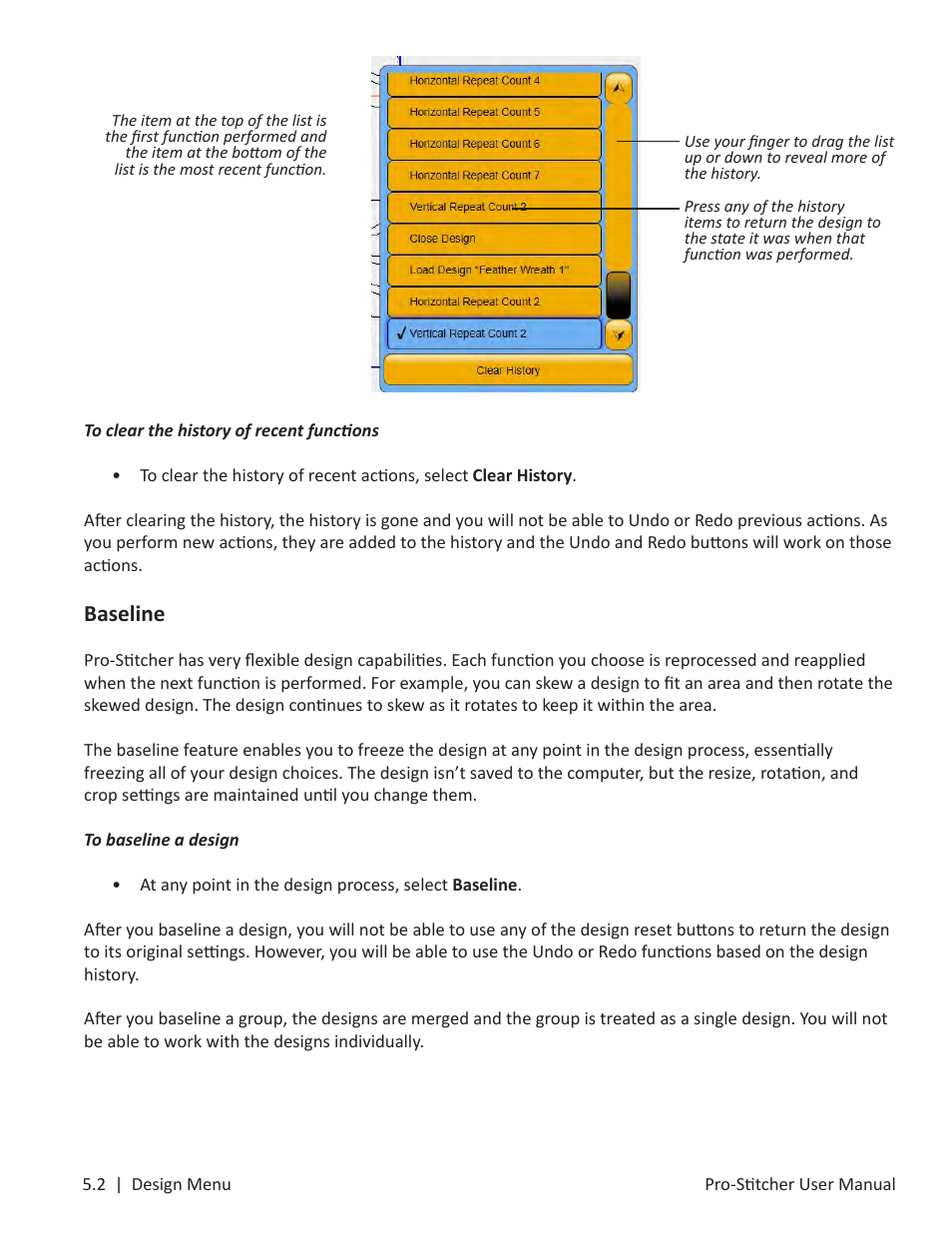 Baseline | Baby Lock ProStitcher Version 14.04.0051 (BLPS3) Instruction and Reference Guide User Manual | Page 37 / 97