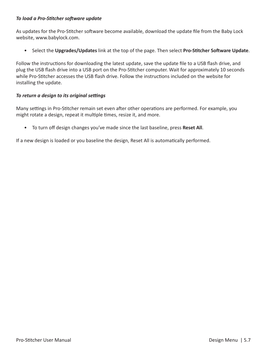 Baby Lock ProStitcher Version 14.04.0051 (BLPS3) Instruction and Reference Guide User Manual | Page 42 / 97