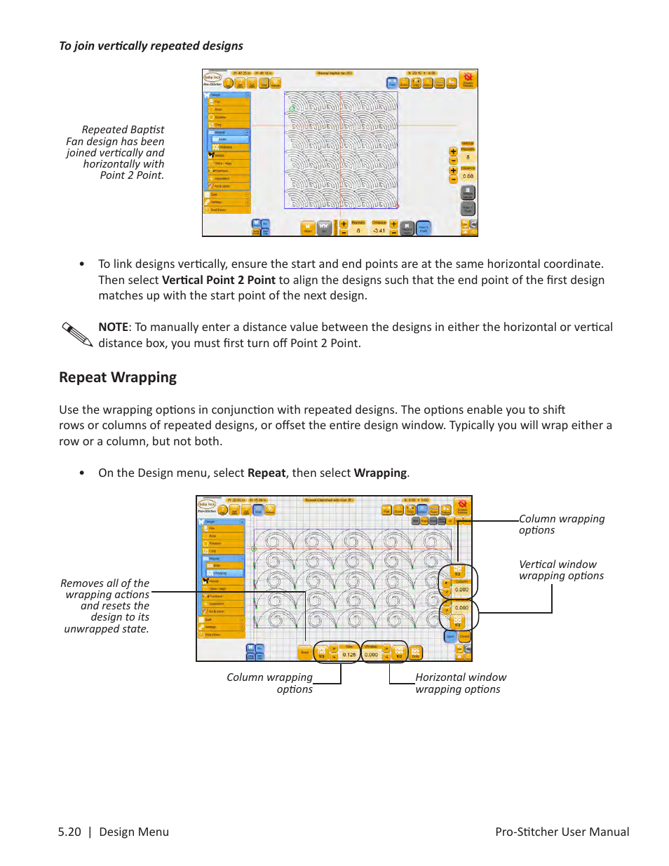 Repeat wrapping | Baby Lock ProStitcher Version 14.04.0051 (BLPS3) Instruction and Reference Guide User Manual | Page 55 / 97