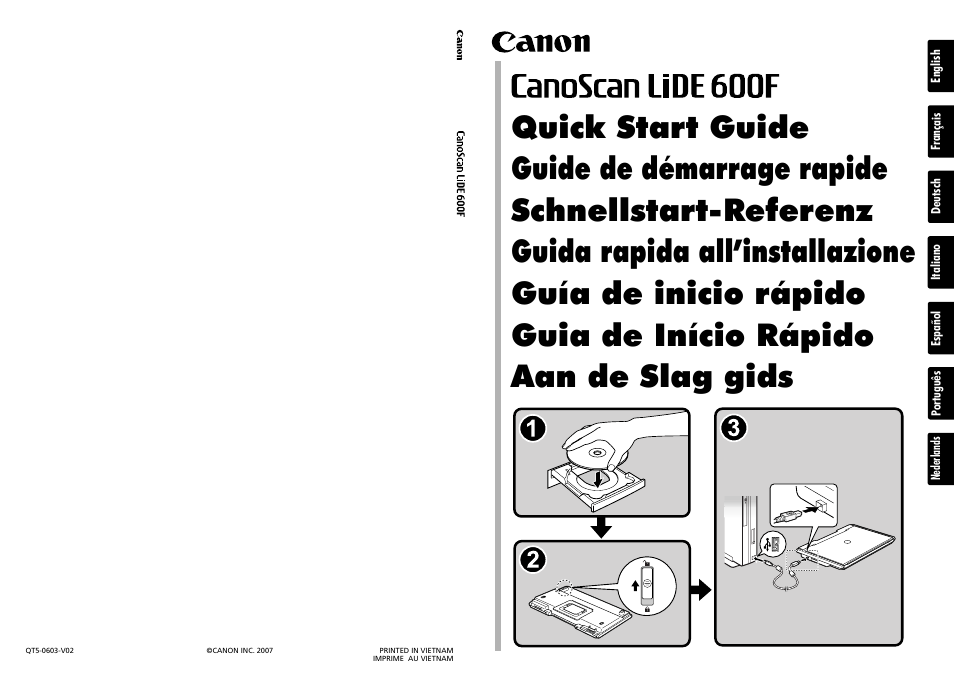 Canon CANOSCAN LIDE 600F User Manual | 73 pages