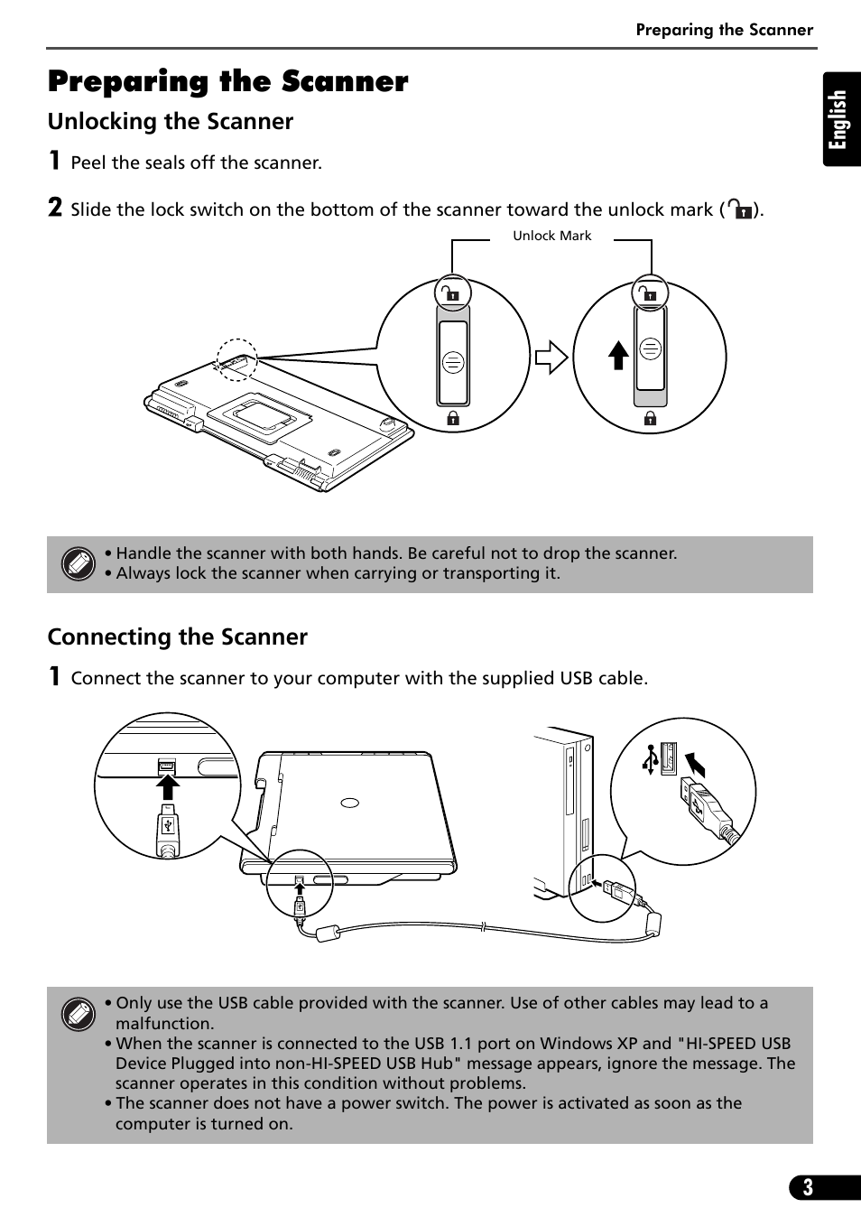 Preparing the scanner | Canon CANOSCAN LIDE 600F User Manual | Page 4 / 73