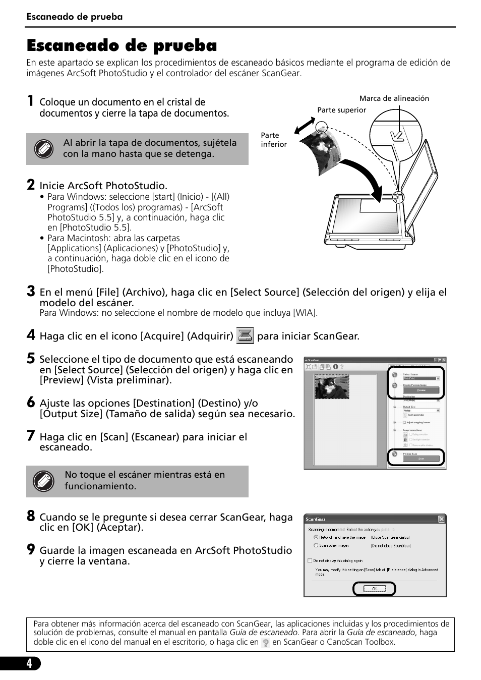 Escaneado de prueba | Canon CANOSCAN LIDE 600F User Manual | Page 45 / 73