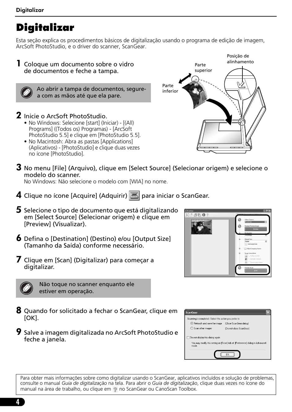 Digitalizar | Canon CANOSCAN LIDE 600F User Manual | Page 55 / 73