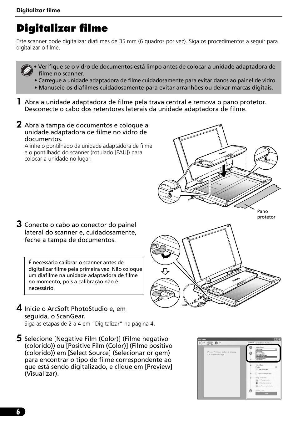 Digitalizar filme | Canon CANOSCAN LIDE 600F User Manual | Page 57 / 73