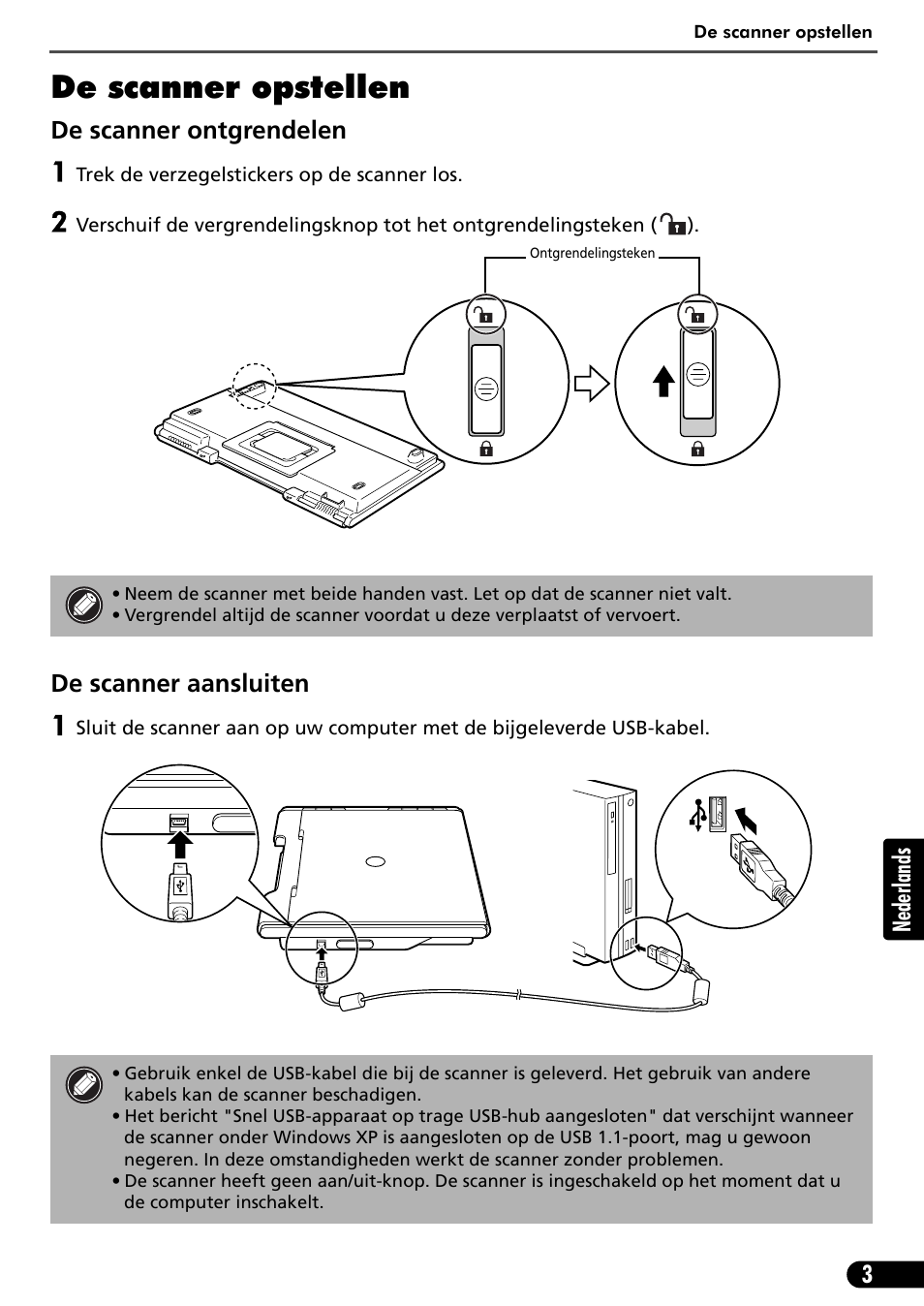 De scanner opstellen | Canon CANOSCAN LIDE 600F User Manual | Page 64 / 73