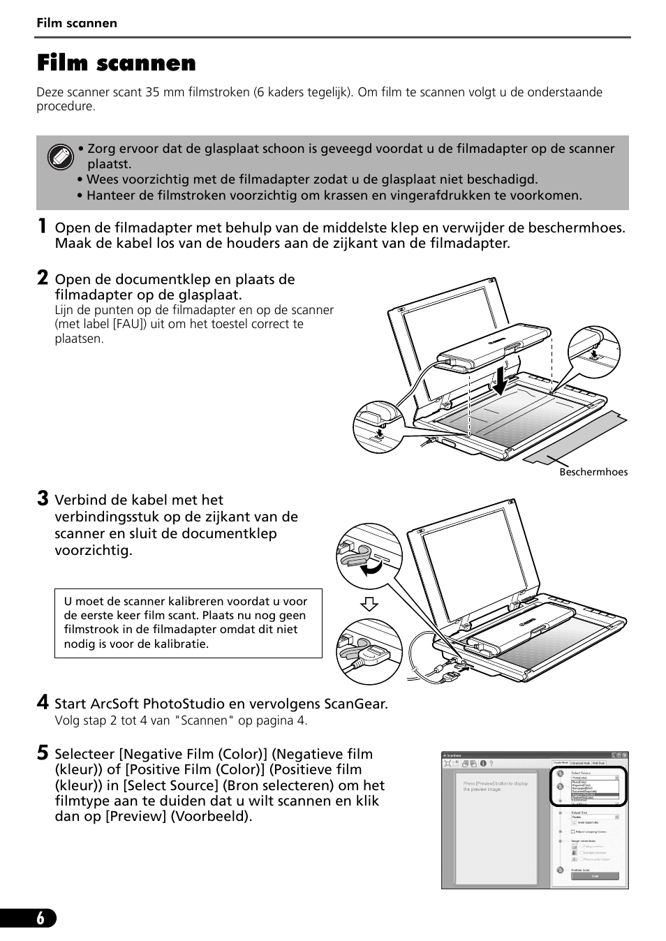 Film scannen | Canon CANOSCAN LIDE 600F User Manual | Page 67 / 73