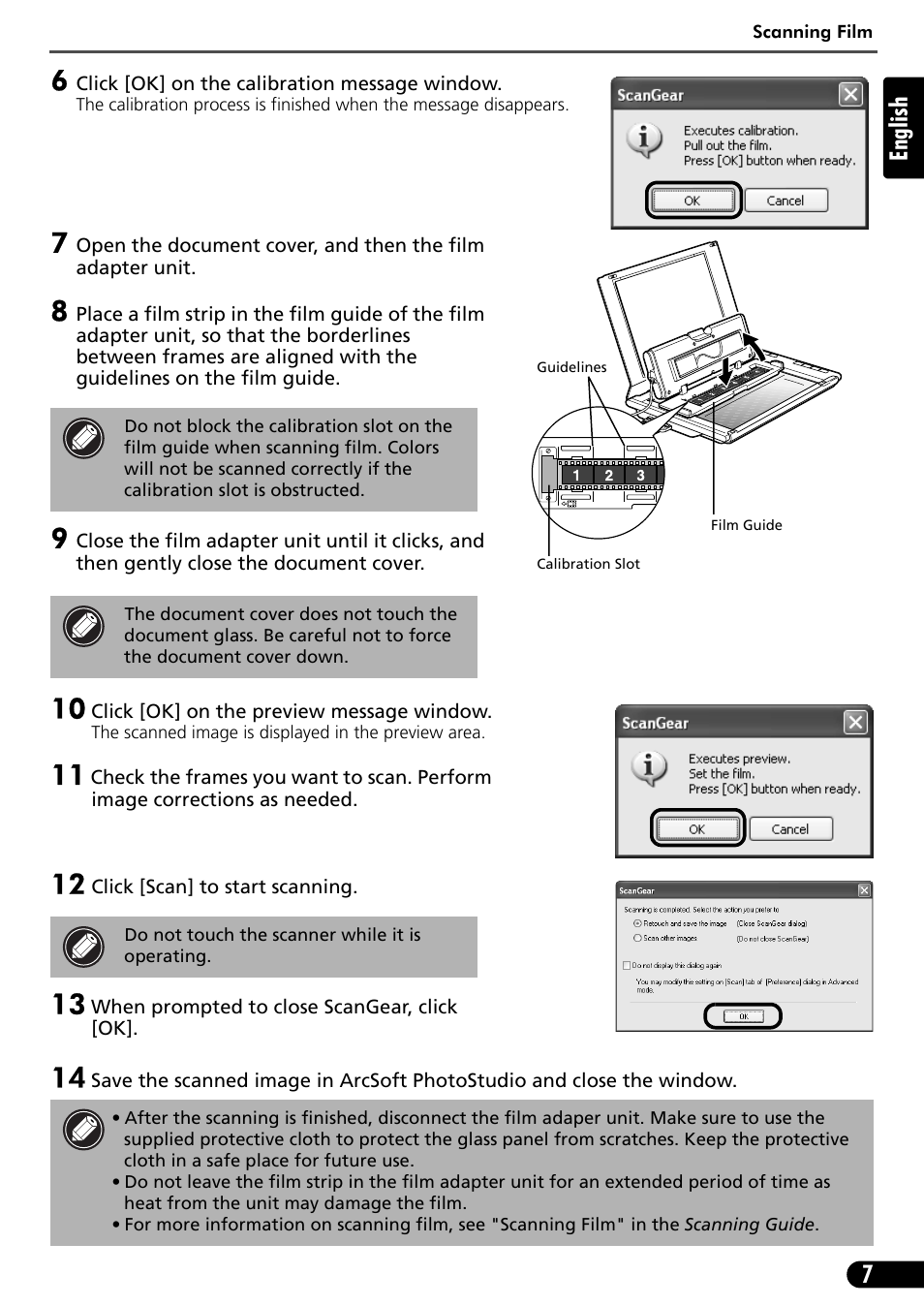 7english | Canon CANOSCAN LIDE 600F User Manual | Page 8 / 73