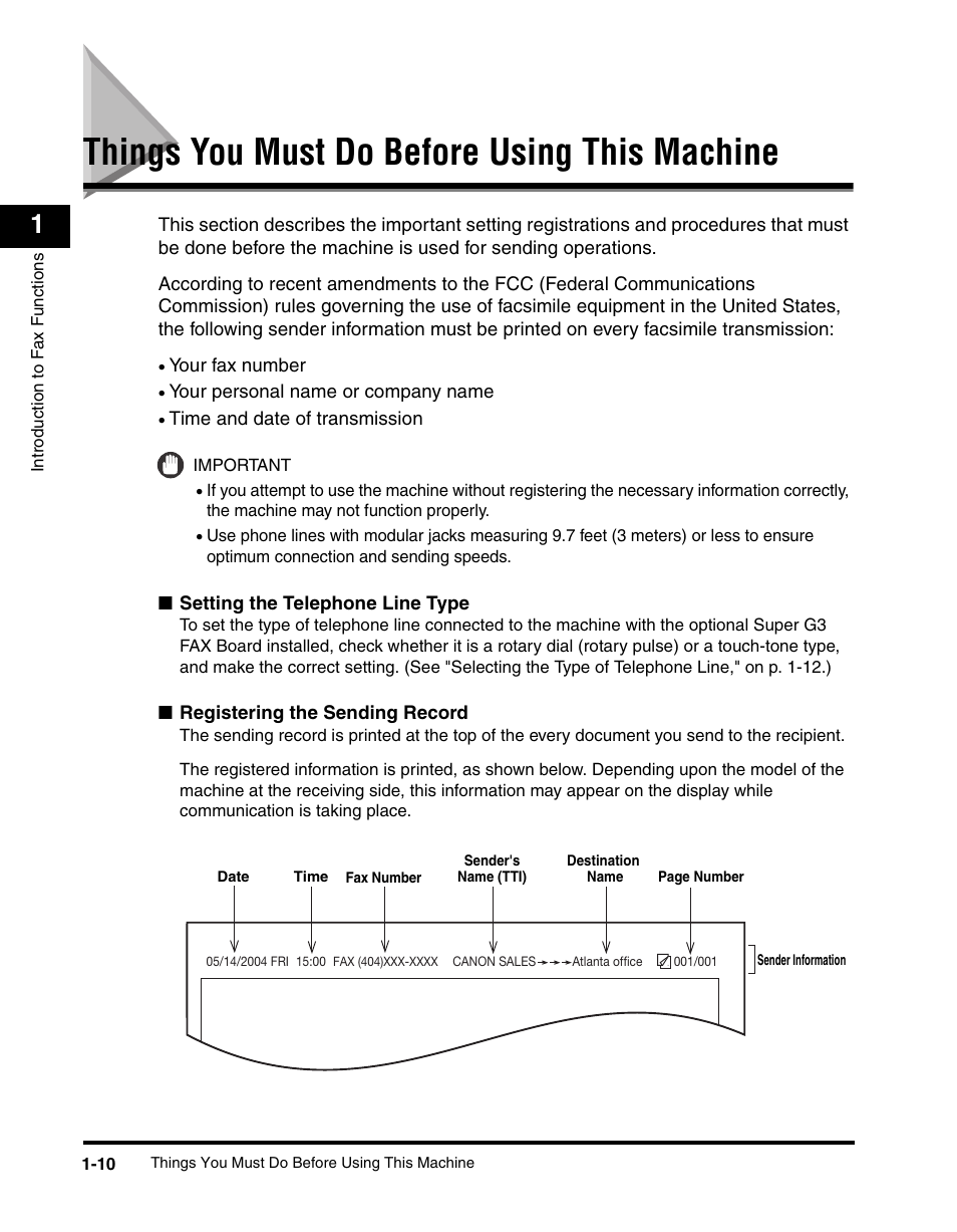 Things you must do before using this machine, Things you must do before using this machine -10 | Canon IMAGERUNNER 2230 User Manual | Page 34 / 352