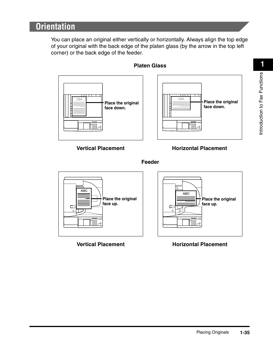 Orientation, Orientation -35 | Canon IMAGERUNNER 2230 User Manual | Page 59 / 352