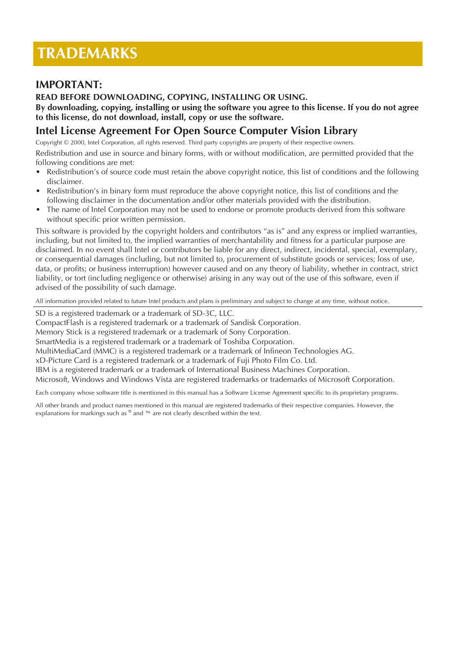 Trademarks, Important | Baby Lock Spirit (BLPY) Instruction and Reference Guide User Manual | Page 2 / 184