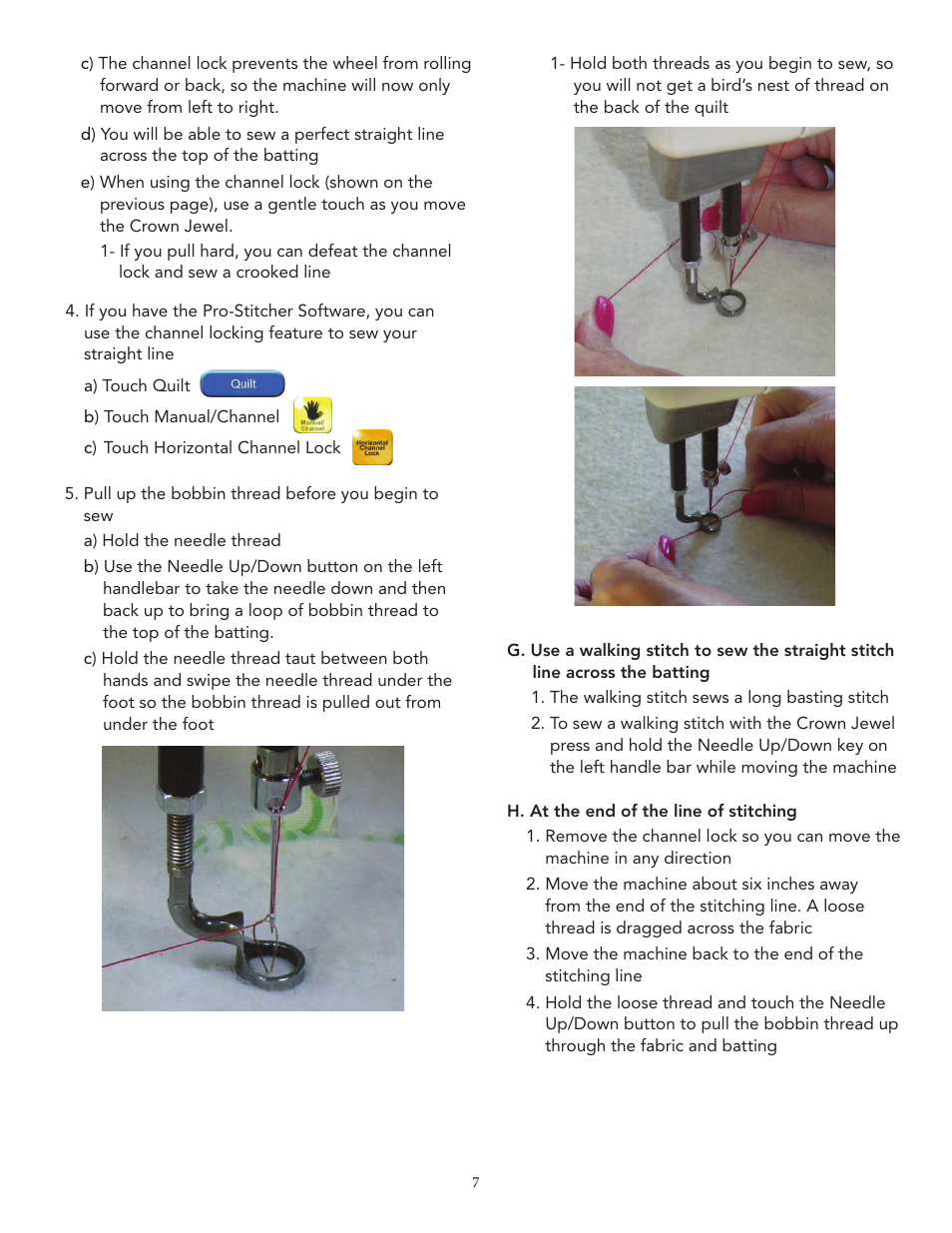 Baby Lock Crown Jewel (Previous Model) (BLCJ18) Instruction and Reference Guide Addendum User Manual | Page 8 / 9