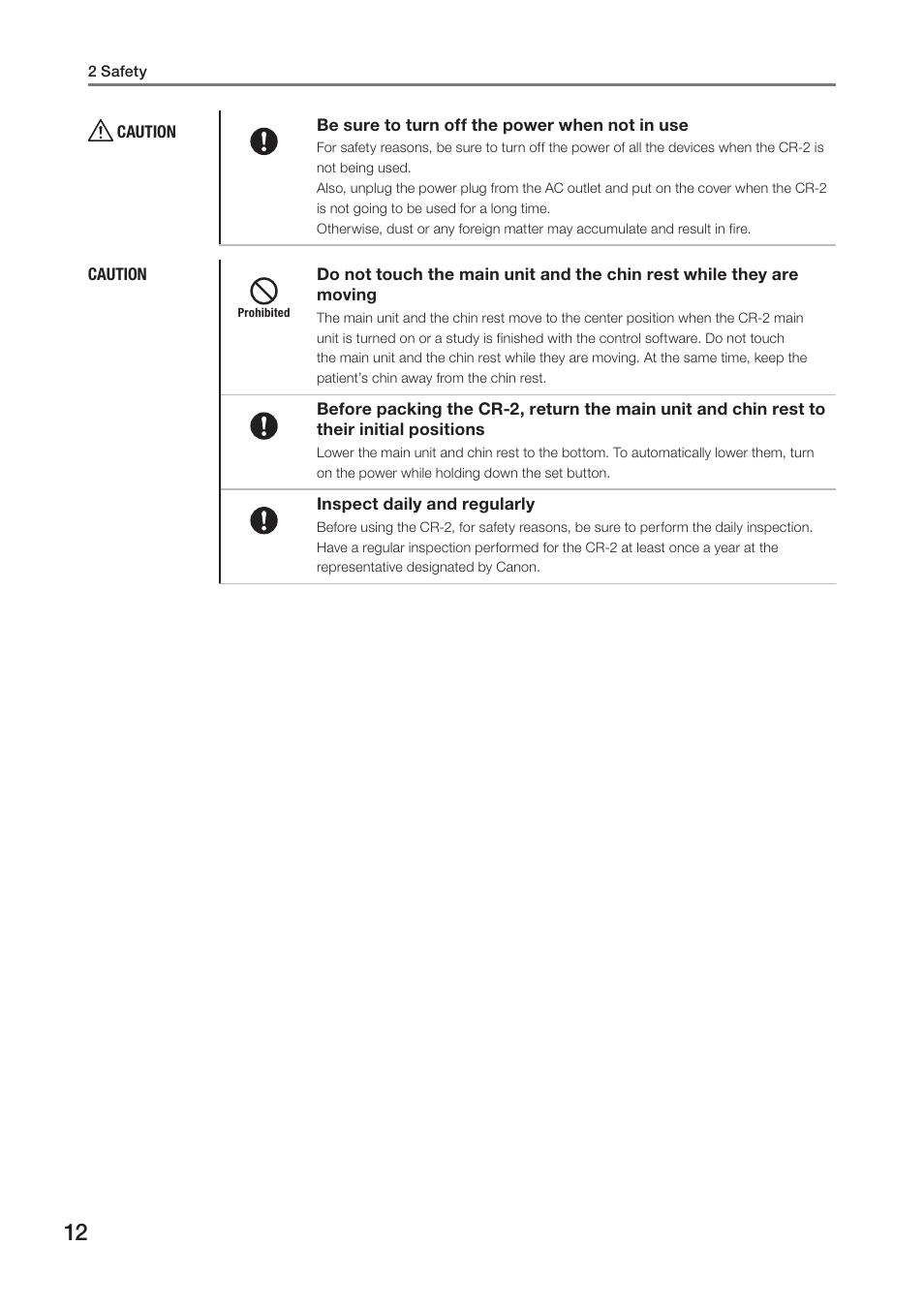 Canon CR-2 User Manual | Page 12 / 48