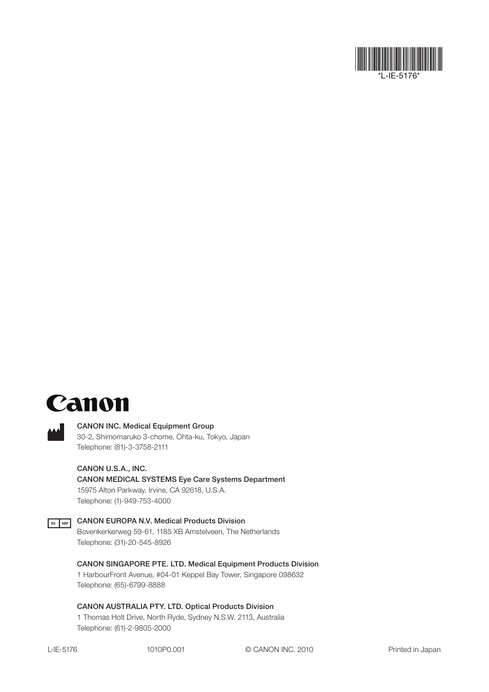 Canon CR-2 User Manual | Page 48 / 48