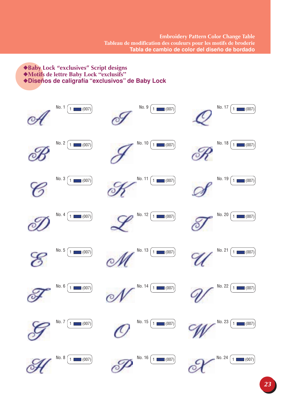 Baby Lock EmbroideryPro_BMP8_InstructionRef (BMP8) Quick Reference Guide User Manual | Page 25 / 32