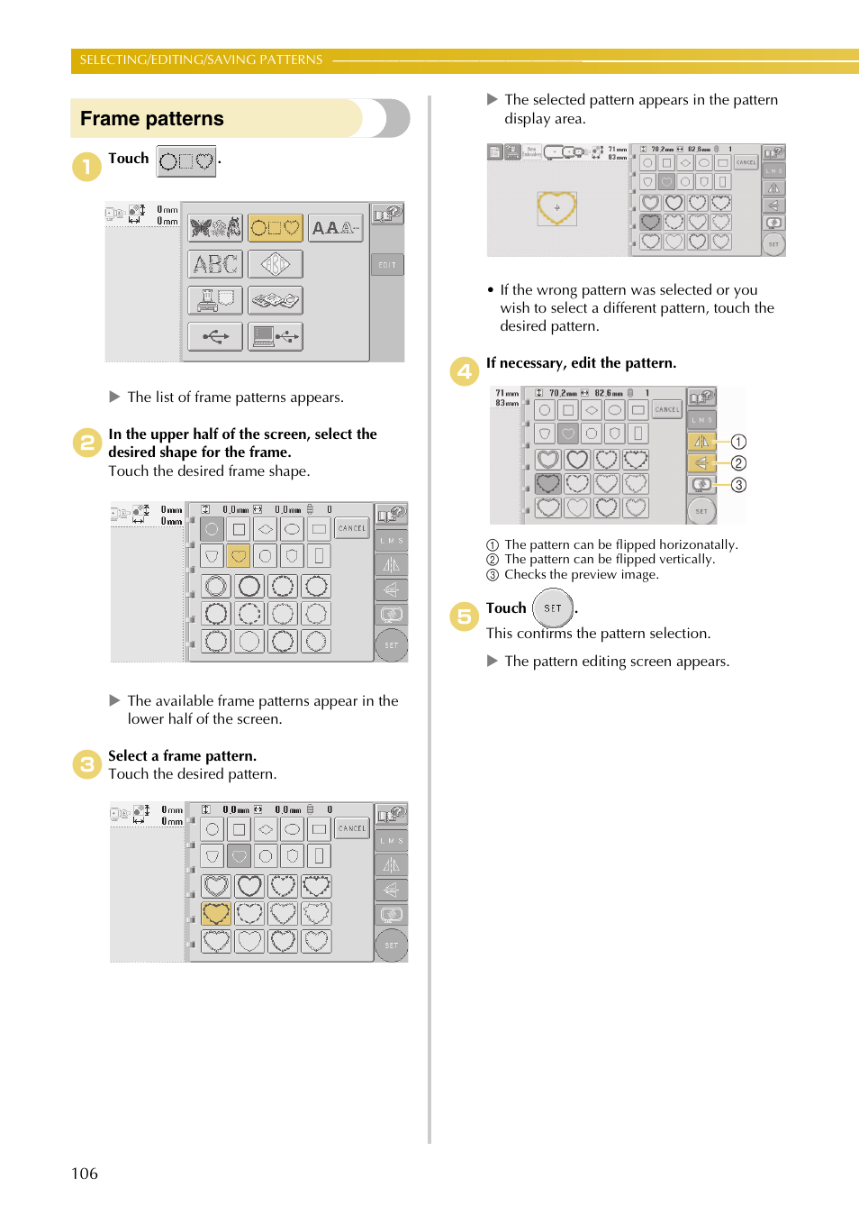 Frame patterns | Baby Lock EmbroideryPro_BMP8_InstructionRef (BMP8) Instruction and Reference Guide User Manual | Page 123 / 238