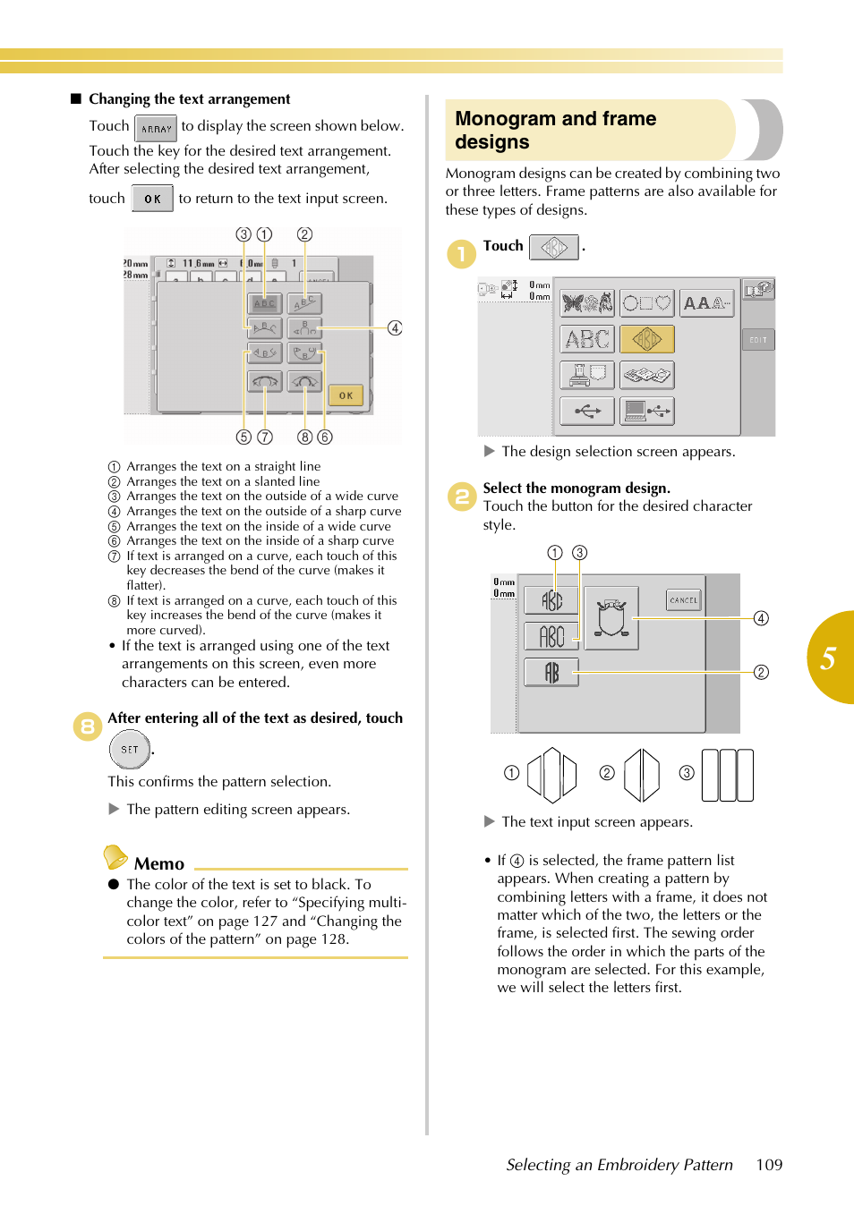 Monogram and frame designs | Baby Lock EmbroideryPro_BMP8_InstructionRef (BMP8) Instruction and Reference Guide User Manual | Page 126 / 238