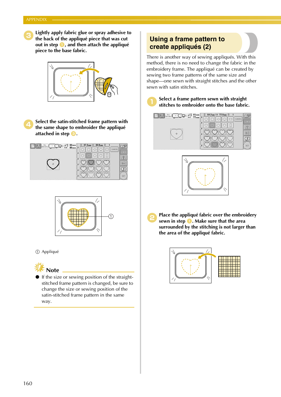 Using a frame pattern to create appliqués (2) | Baby Lock EmbroideryPro_BMP8_InstructionRef (BMP8) Instruction and Reference Guide User Manual | Page 177 / 238