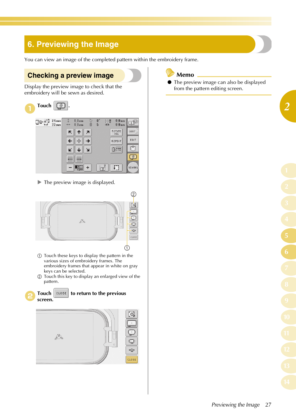 Previewing the image | Baby Lock EmbroideryPro_BMP8_InstructionRef (BMP8) Instruction and Reference Guide User Manual | Page 44 / 238