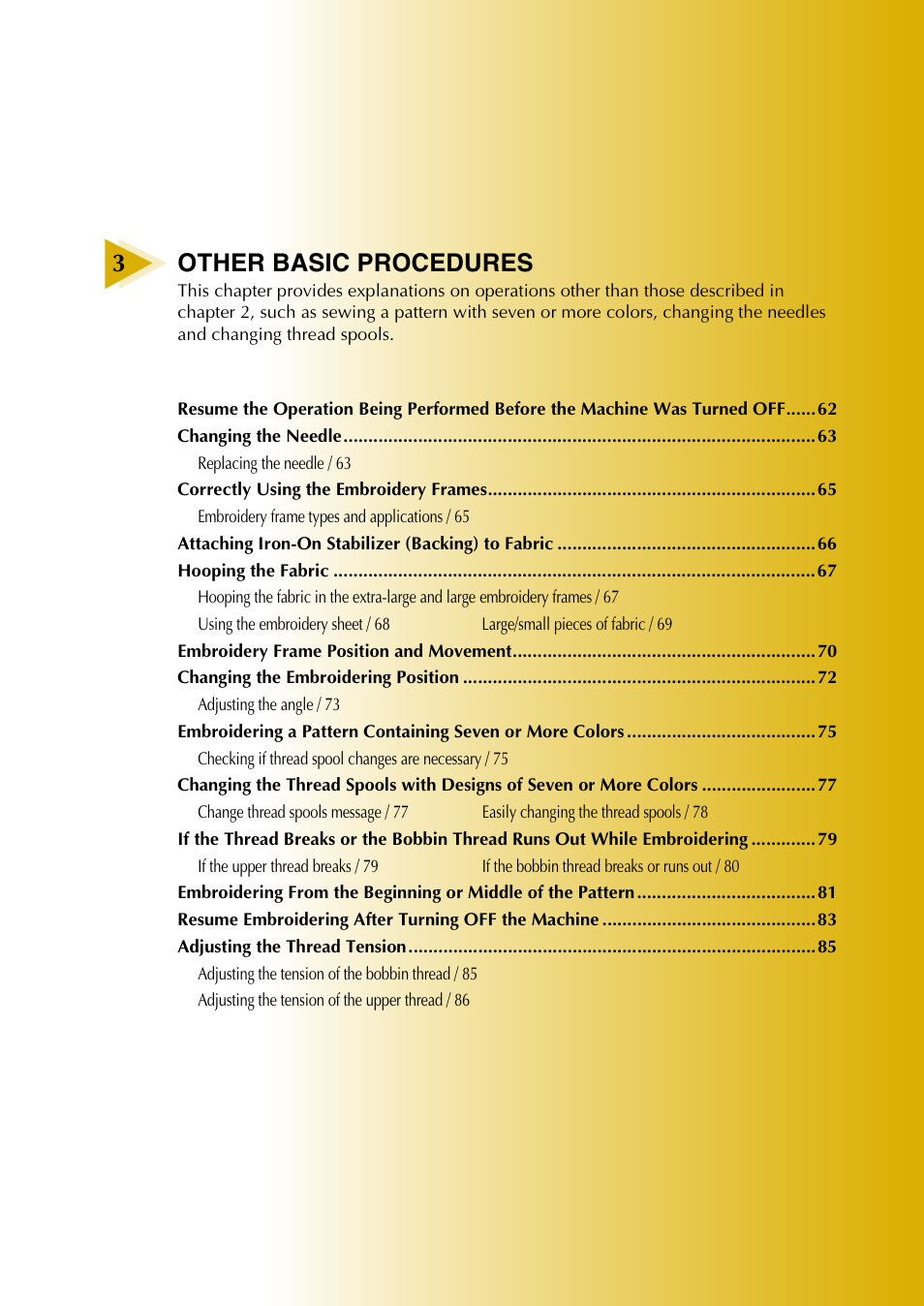 3other basic procedures | Baby Lock EmbroideryPro_BMP8_InstructionRef (BMP8) Instruction and Reference Guide User Manual | Page 78 / 238