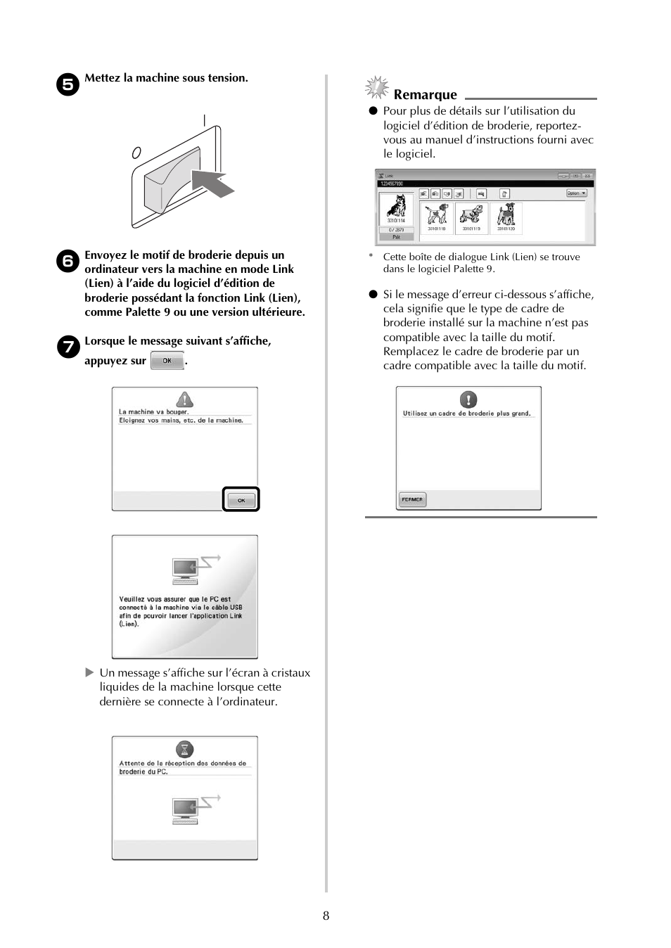 Remarque | Baby Lock Endurance (Previous Model) (BND9) Instruction Book Addendum User Manual | Page 22 / 40
