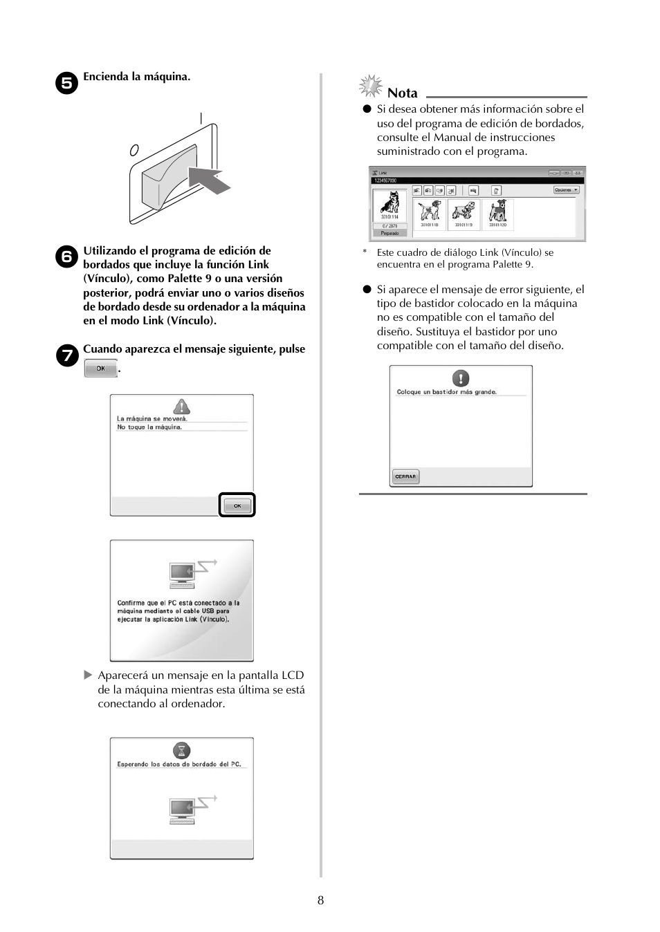 Nota | Baby Lock Endurance (Previous Model) (BND9) Instruction Book Addendum User Manual | Page 34 / 40