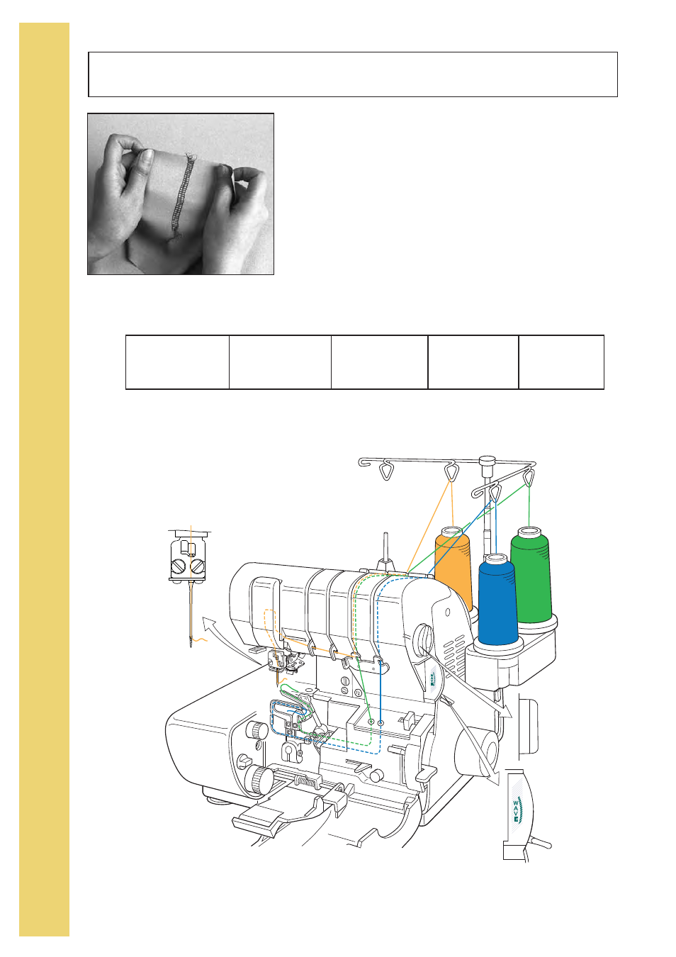 Thread flatlock | Baby Lock Imagine Wave (Previous Model) (BLE3ATW) Instruction and Reference Guide User Manual | Page 26 / 56