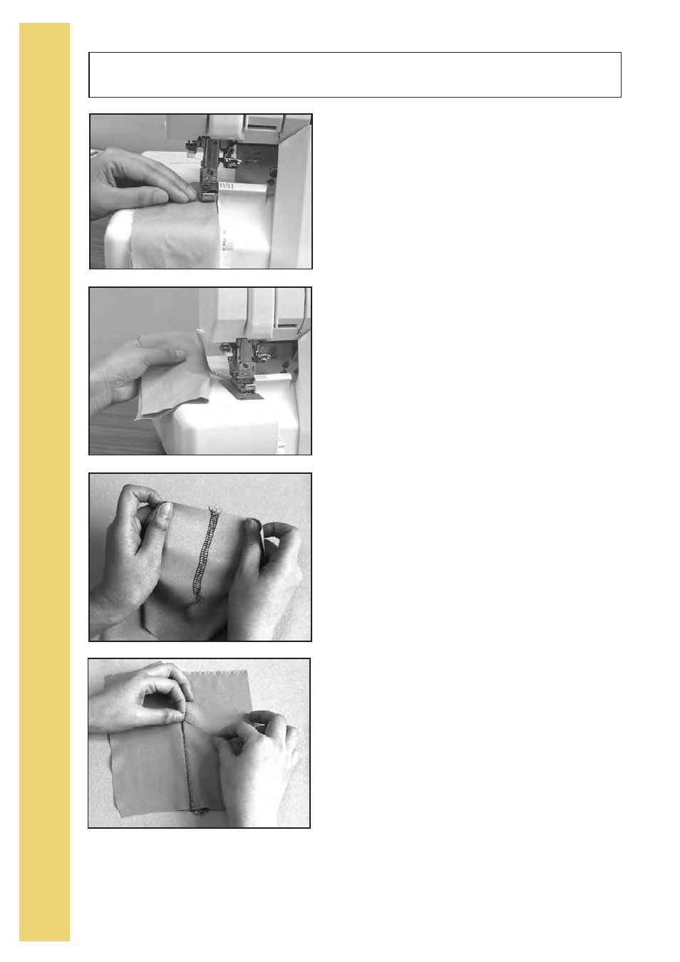 Flatlock "topstitching | Baby Lock Imagine Wave (Previous Model) (BLE3ATW) Instruction and Reference Guide User Manual | Page 30 / 56