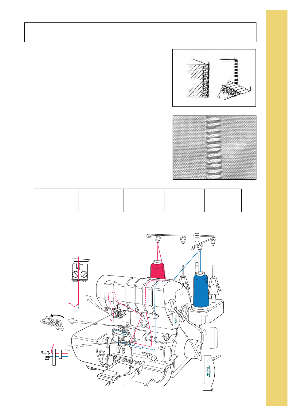 Ladder stitch - decorative stitch | Baby Lock Imagine Wave (Previous Model) (BLE3ATW) Instruction and Reference Guide User Manual | Page 33 / 56