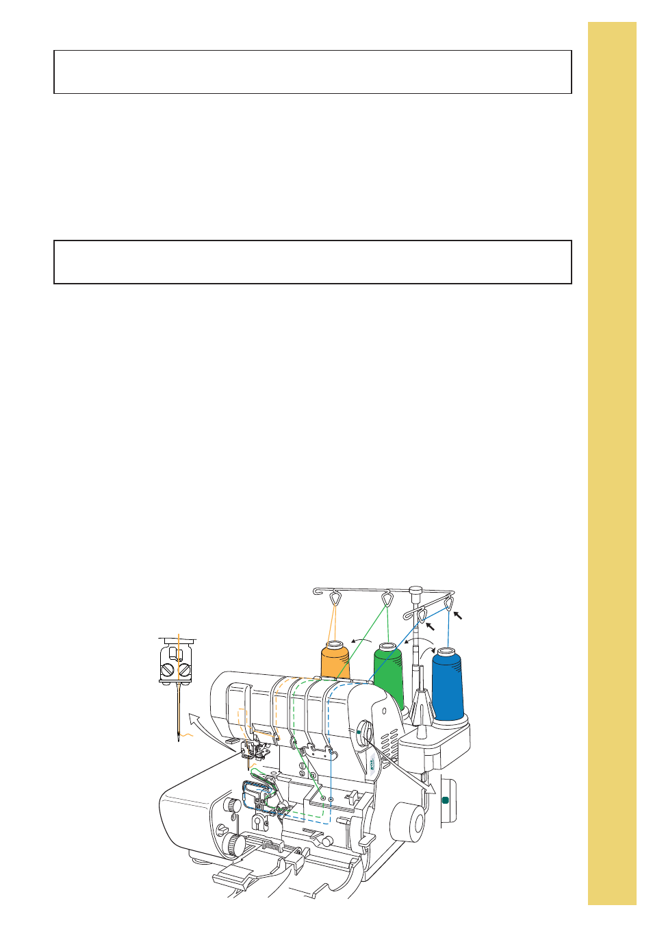 Wave stitch, Converting from normal serging to wave | Baby Lock Imagine Wave (Previous Model) (BLE3ATW) Instruction and Reference Guide User Manual | Page 35 / 56