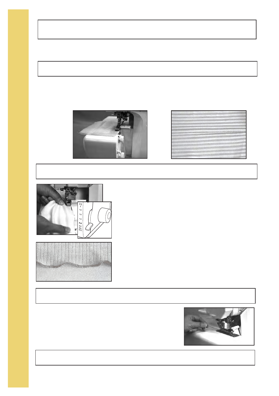 Seaming sheers, Rolled edging | Baby Lock Imagine Wave (Previous Model) (BLE3ATW) Instruction and Reference Guide User Manual | Page 38 / 56