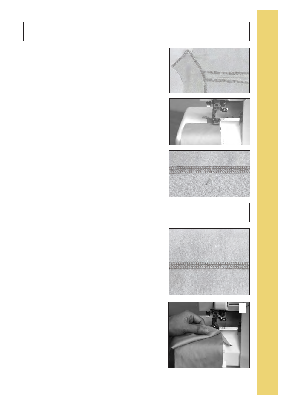 Overedging seaming | Baby Lock Imagine Wave (Previous Model) (BLE3ATW) Instruction and Reference Guide User Manual | Page 39 / 56