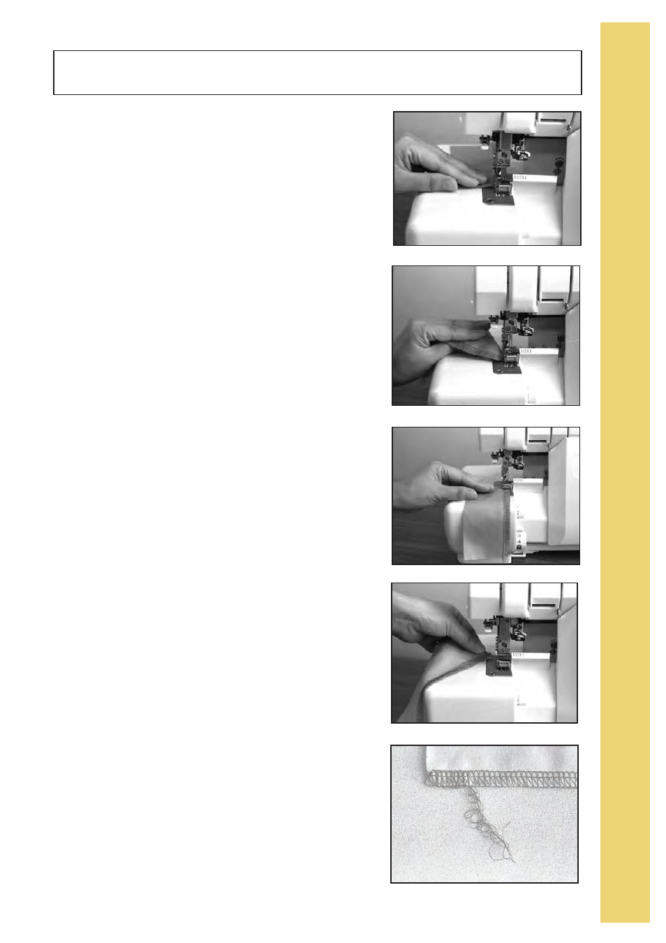 Securing ends (cont.) | Baby Lock Imagine Wave (Previous Model) (BLE3ATW) Instruction and Reference Guide User Manual | Page 41 / 56