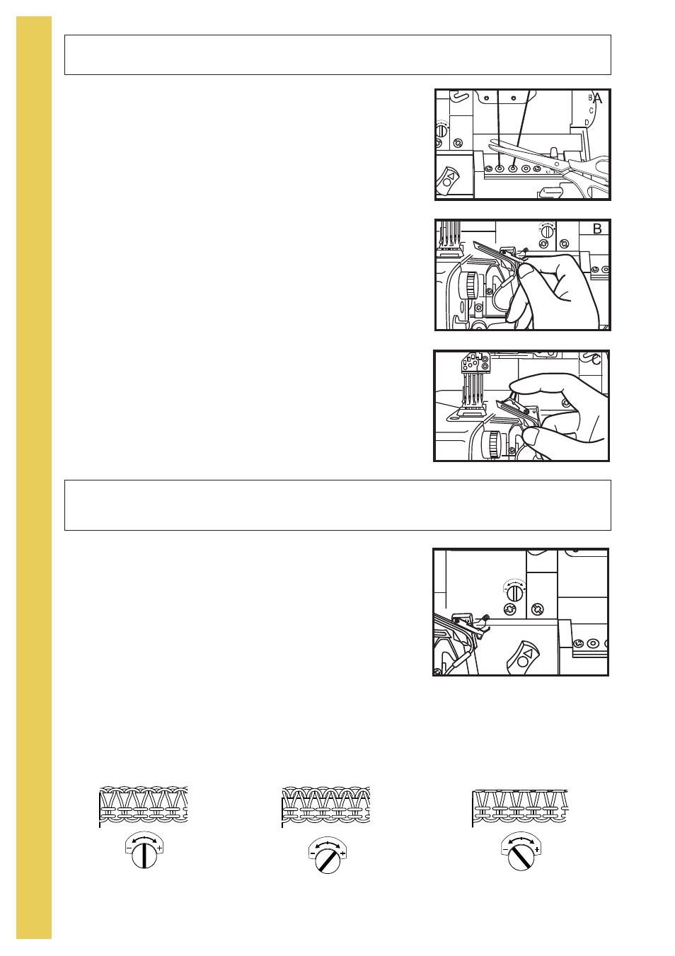 Thread subsidiary looper, Upper and lower looper thread fine-tuning | Baby Lock Evolve (Previous Model) (BLE8W) Instruction and Reference Guide User Manual | Page 18 / 92