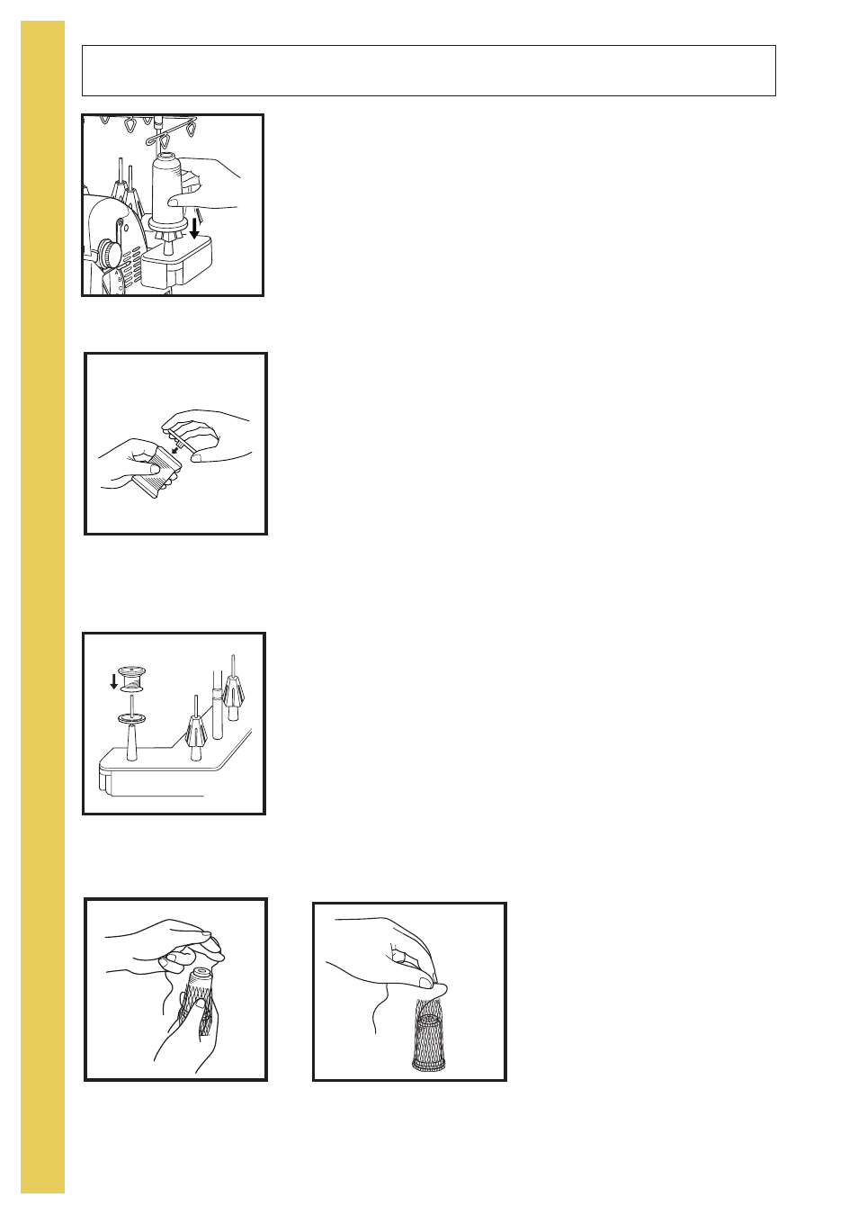 Threading preparation | Baby Lock Evolve (Previous Model) (BLE8W) Instruction and Reference Guide User Manual | Page 20 / 92