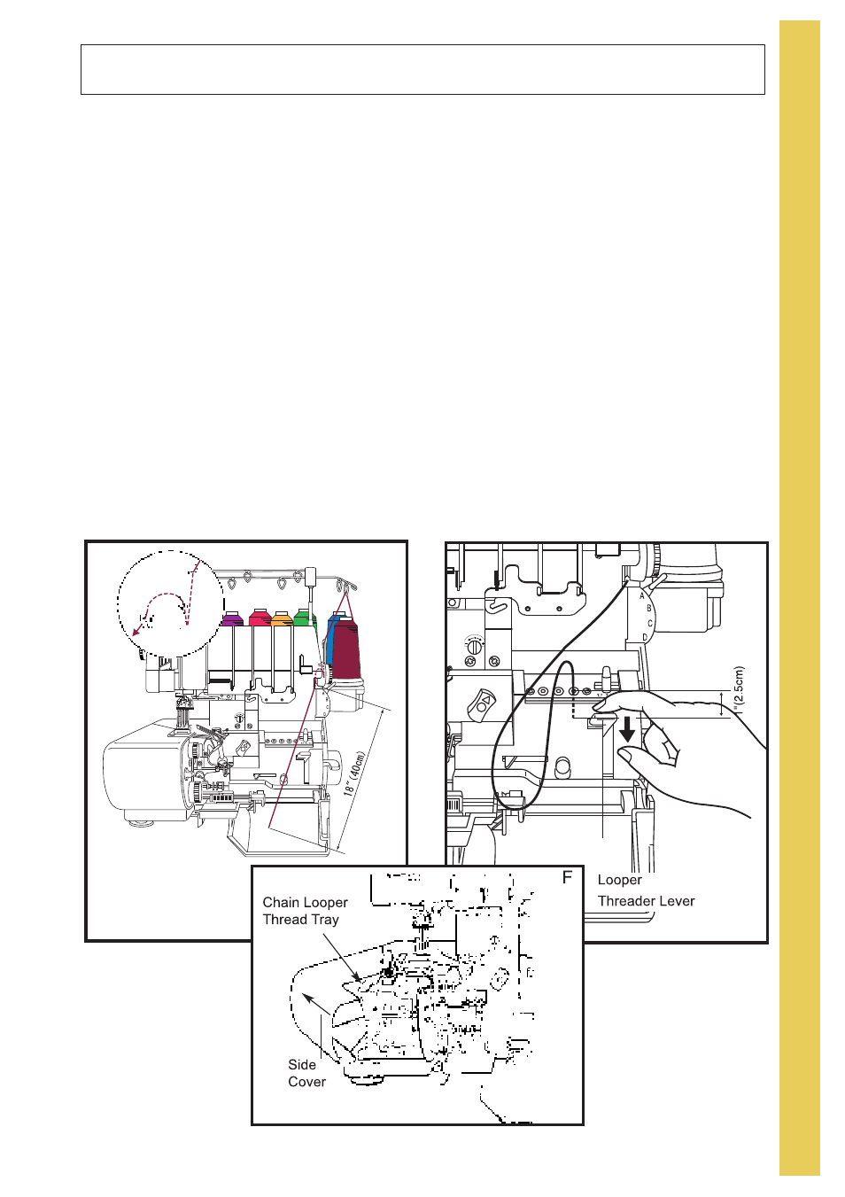 Chain looper | Baby Lock Evolve (Previous Model) (BLE8W) Instruction and Reference Guide User Manual | Page 23 / 92