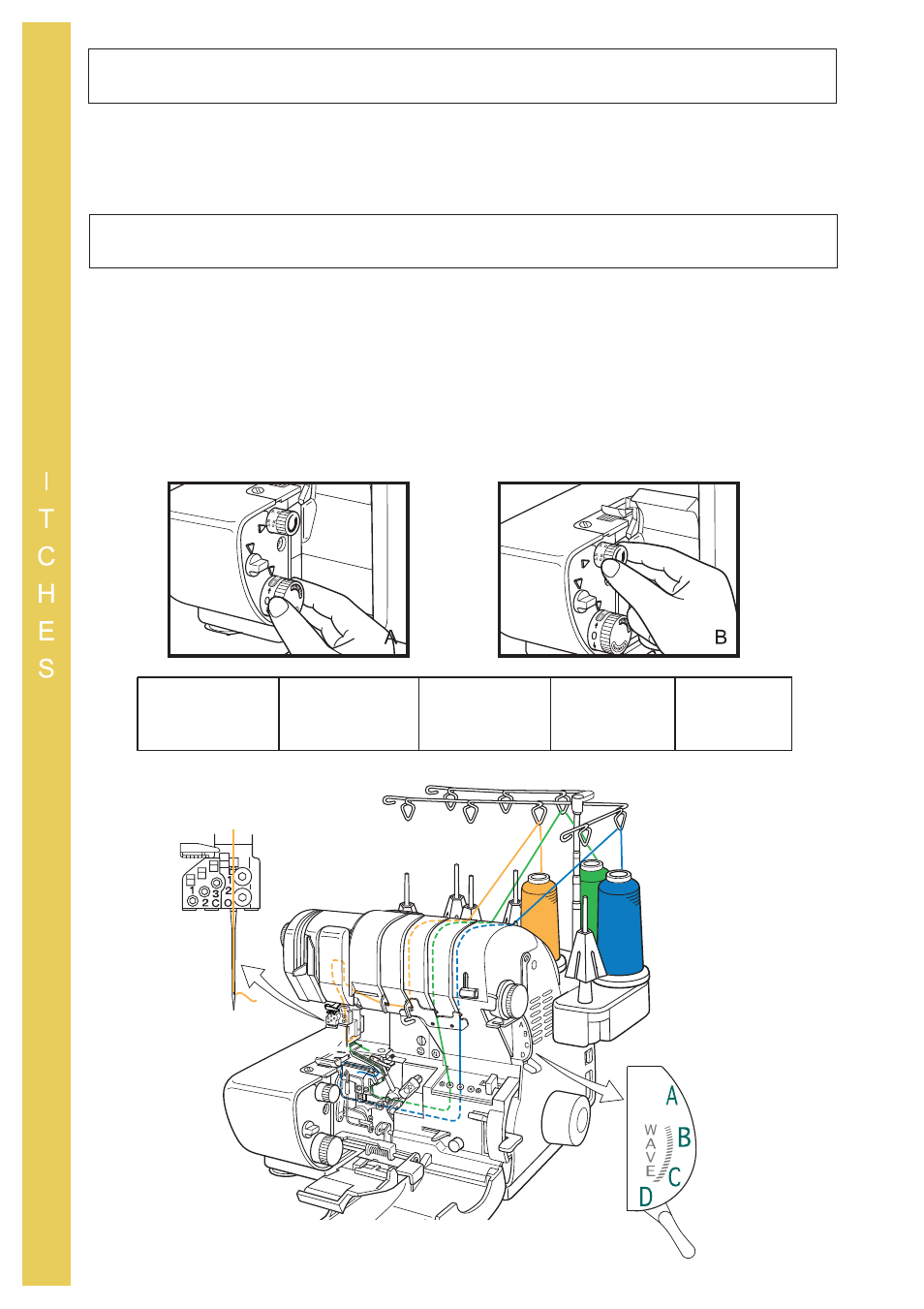 Rolled edging 3-thread rolled edge | Baby Lock Evolve (Previous Model) (BLE8W) Instruction and Reference Guide User Manual | Page 34 / 92