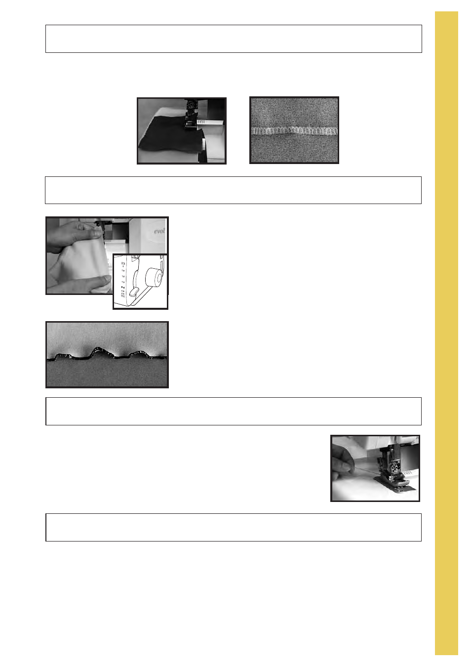 Returning to standard serging | Baby Lock Evolve (Previous Model) (BLE8W) Instruction and Reference Guide User Manual | Page 35 / 92