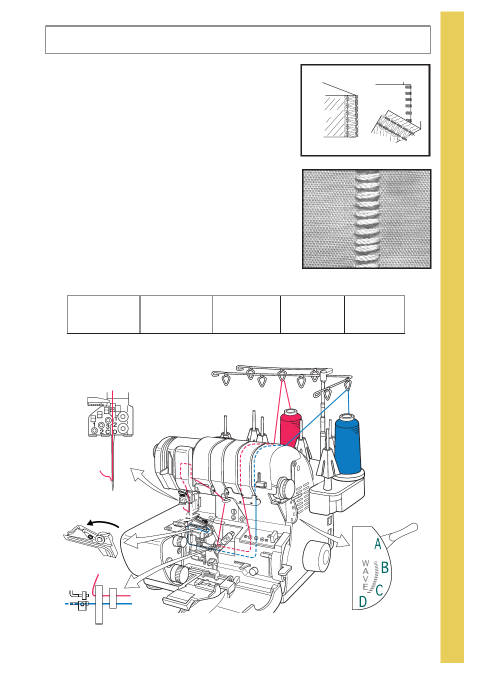 Ladder stitch - decorative stitch | Baby Lock Evolve (Previous Model) (BLE8W) Instruction and Reference Guide User Manual | Page 41 / 92