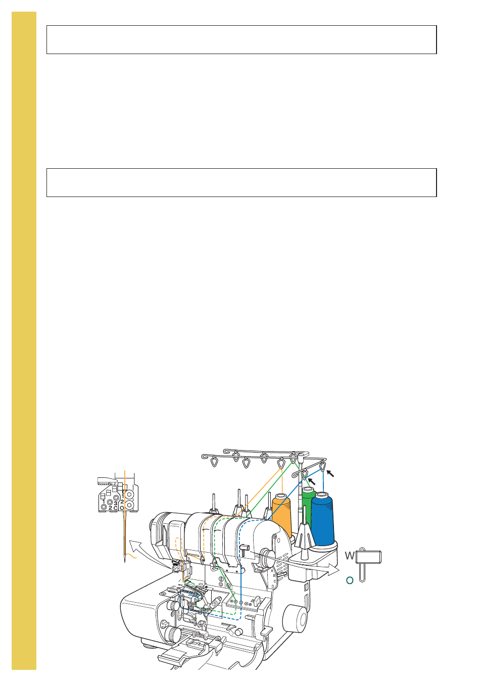 Wave stitch converting from normal serging to wave | Baby Lock Evolve (Previous Model) (BLE8W) Instruction and Reference Guide User Manual | Page 42 / 92