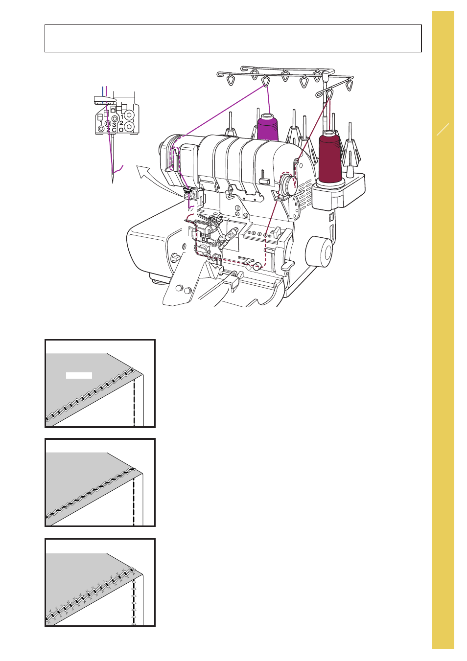 Chain stitching - continued | Baby Lock Evolve (Previous Model) (BLE8W) Instruction and Reference Guide User Manual | Page 47 / 92