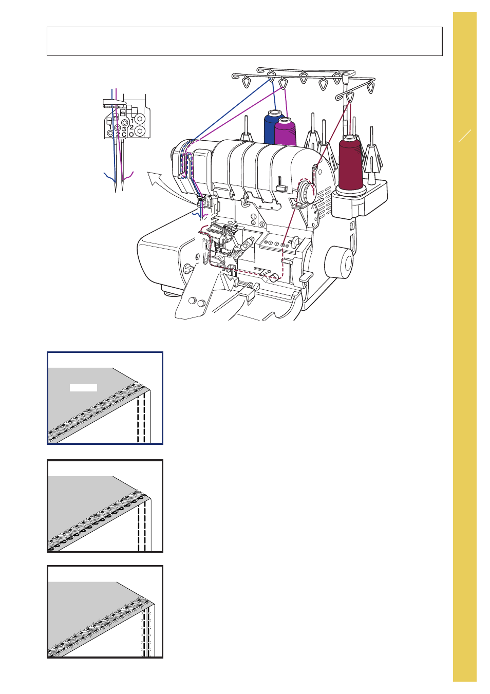 Cover stitch - right narrow continued | Baby Lock Evolve (Previous Model) (BLE8W) Instruction and Reference Guide User Manual | Page 49 / 92