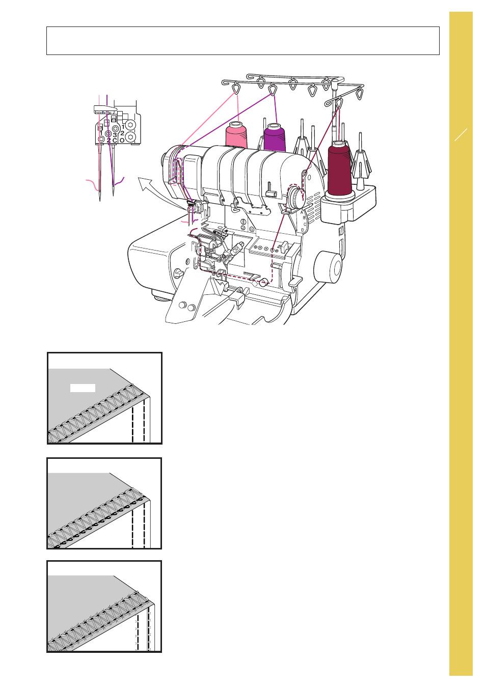 Cover stitch - wide - 6mm continued | Baby Lock Evolve (Previous Model) (BLE8W) Instruction and Reference Guide User Manual | Page 53 / 92