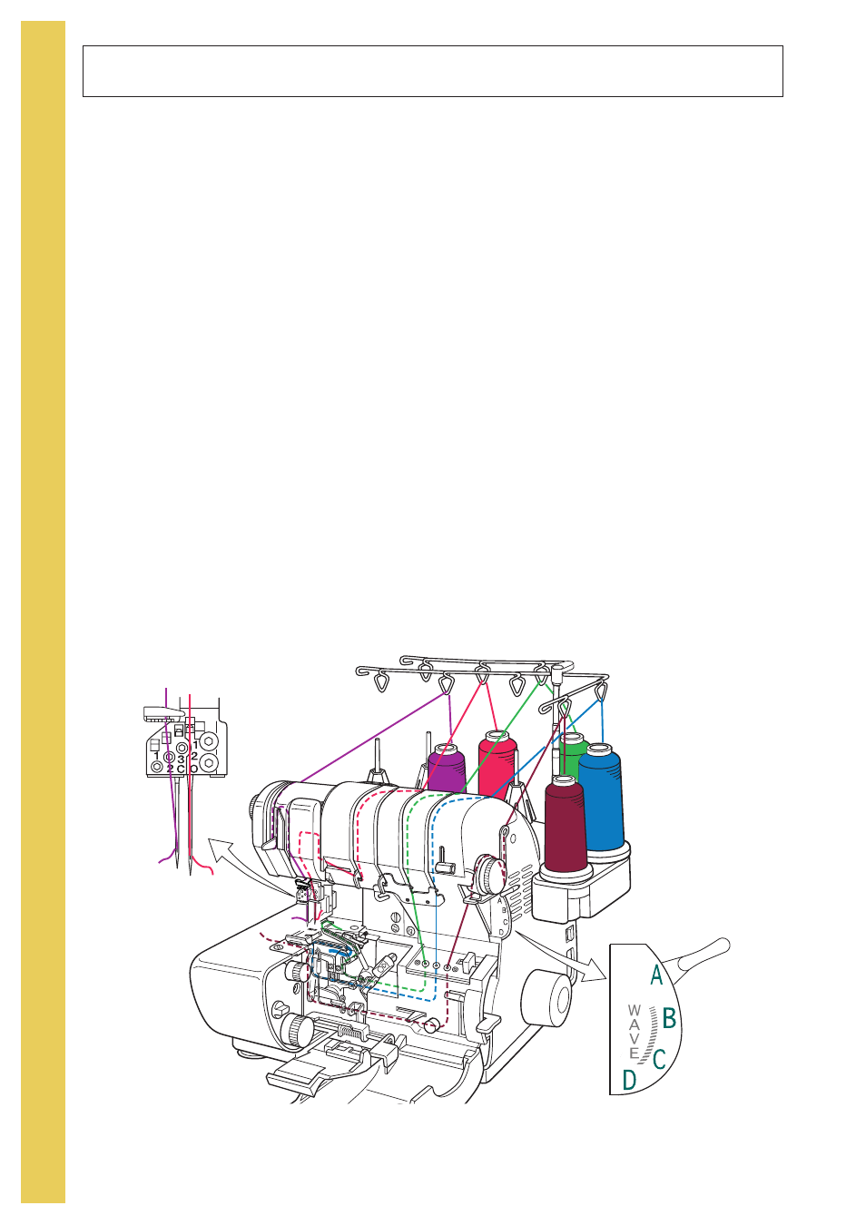 Thread safety stitch | Baby Lock Evolve (Previous Model) (BLE8W) Instruction and Reference Guide User Manual | Page 58 / 92