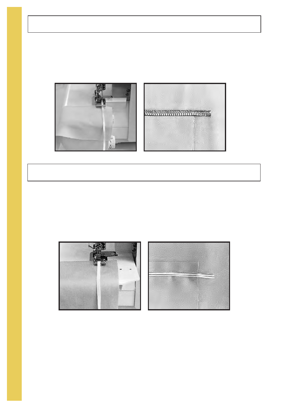 Inserting tapes - overlock, Inserting tapes - cover stitch | Baby Lock Evolve (Previous Model) (BLE8W) Instruction and Reference Guide User Manual | Page 72 / 92