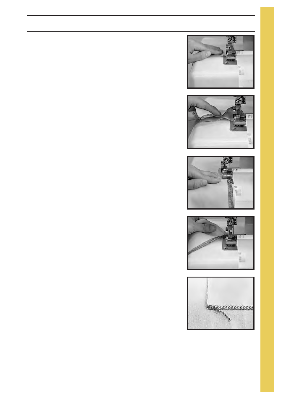 Securing ends - overlock cont | Baby Lock Evolve (Previous Model) (BLE8W) Instruction and Reference Guide User Manual | Page 75 / 92