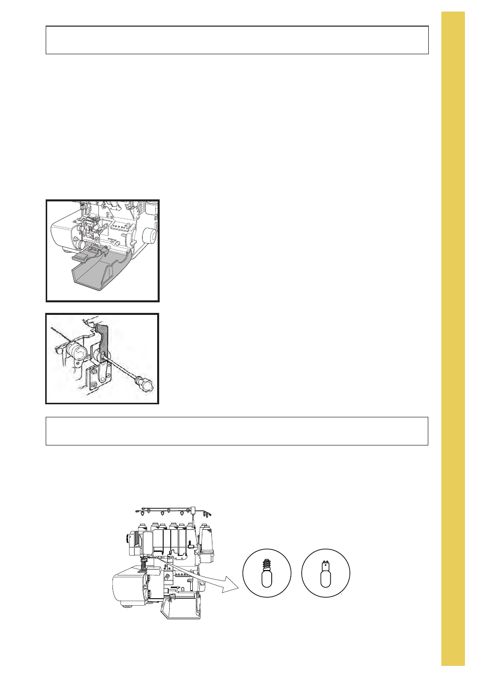 Replacing cutting blades, Replacing light bulb | Baby Lock Evolve (Previous Model) (BLE8W) Instruction and Reference Guide User Manual | Page 87 / 92